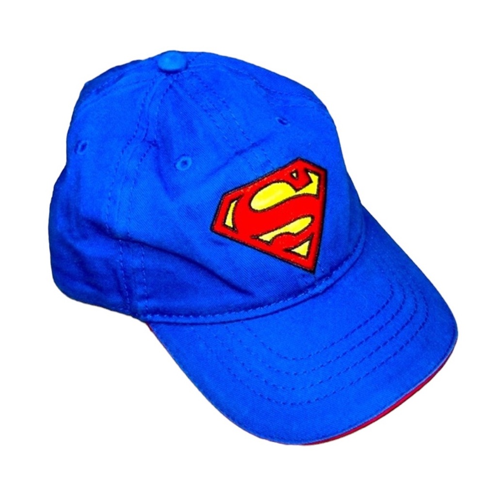 Superman Baseball Hat 3-4T Blue Red